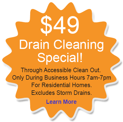 $49 Drain Cleaning Special